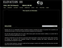 Tablet Screenshot of elevation88.com